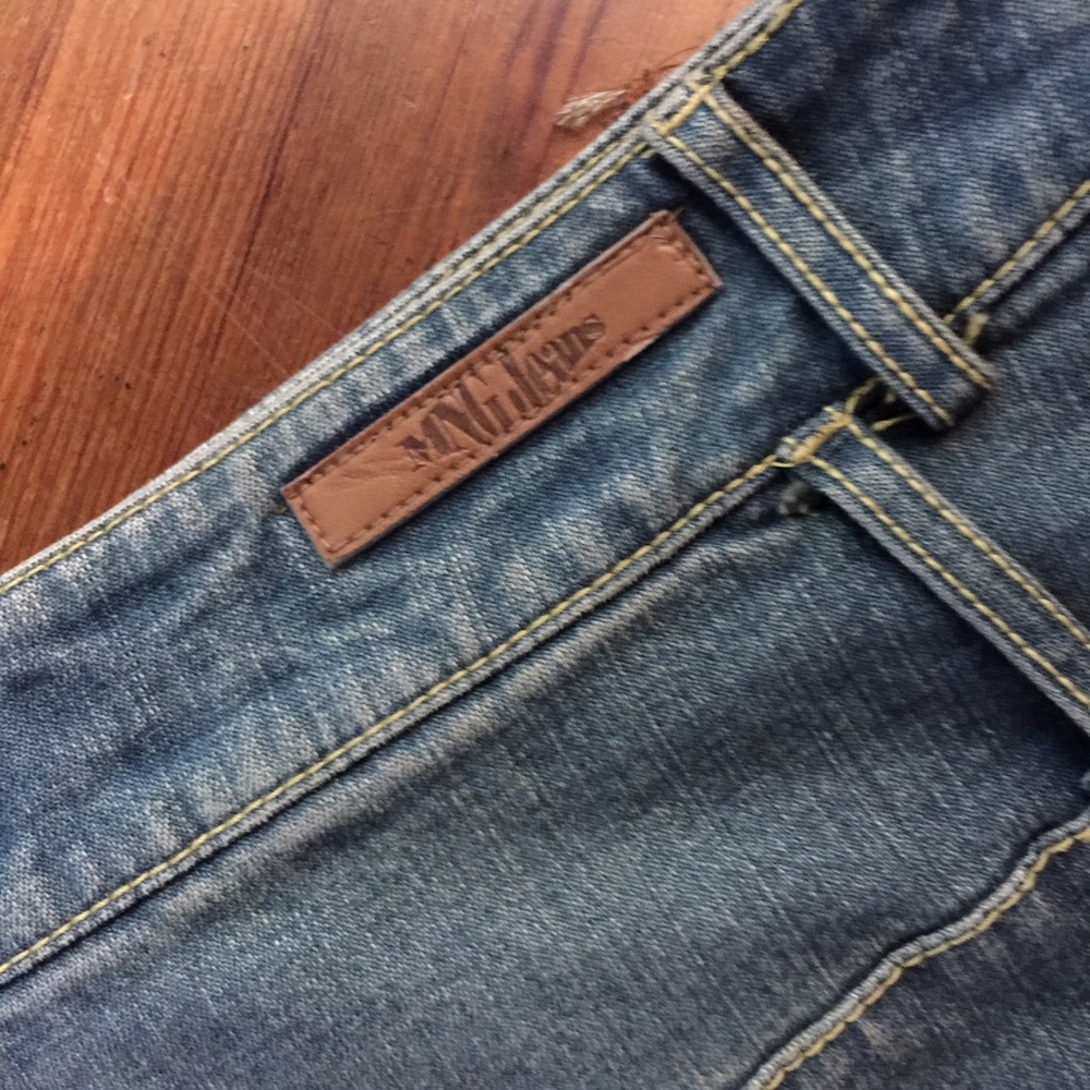 MNG Jeans Belt Loop Denim Mini Skirt NWT - Picture 6 of 7